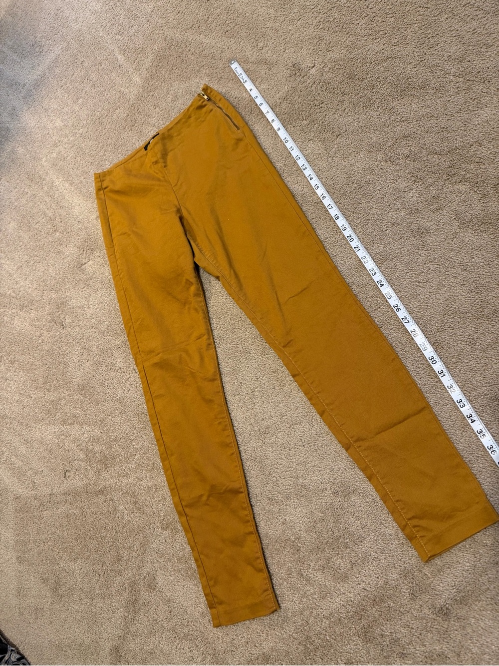 H&M Women's Mustard Slim Leg Pants